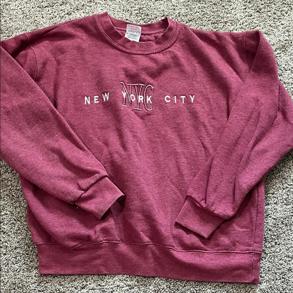 NYC Maroon Sweatshirt